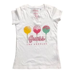 Guess white cake pop tee shirt 7
